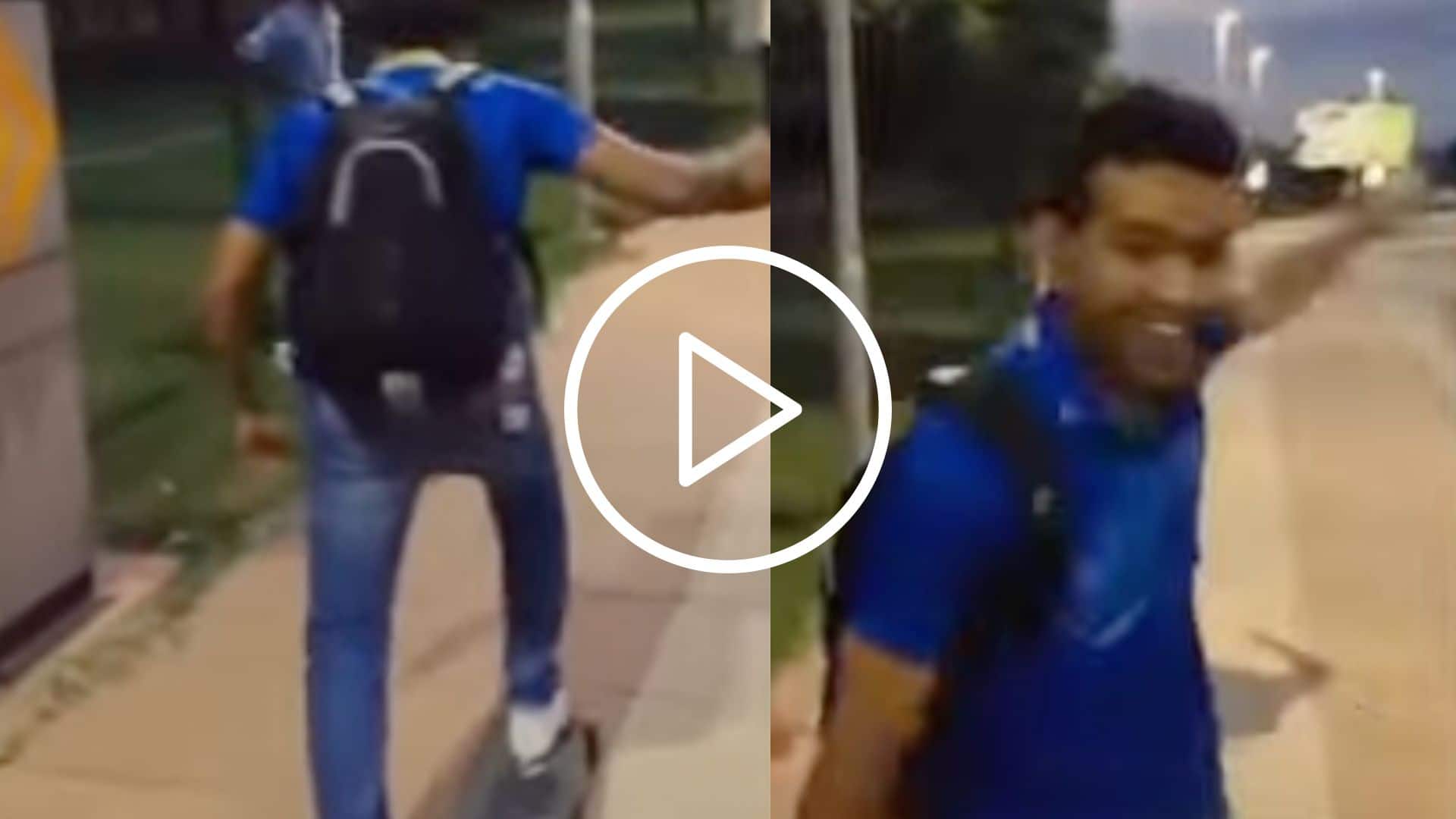 [Watch] When Rohit Sharma Tried His Hand at Skateboarding During IPL 2013 